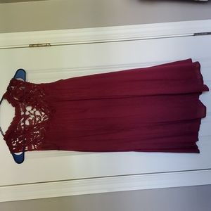 Burgundy Lace top dress